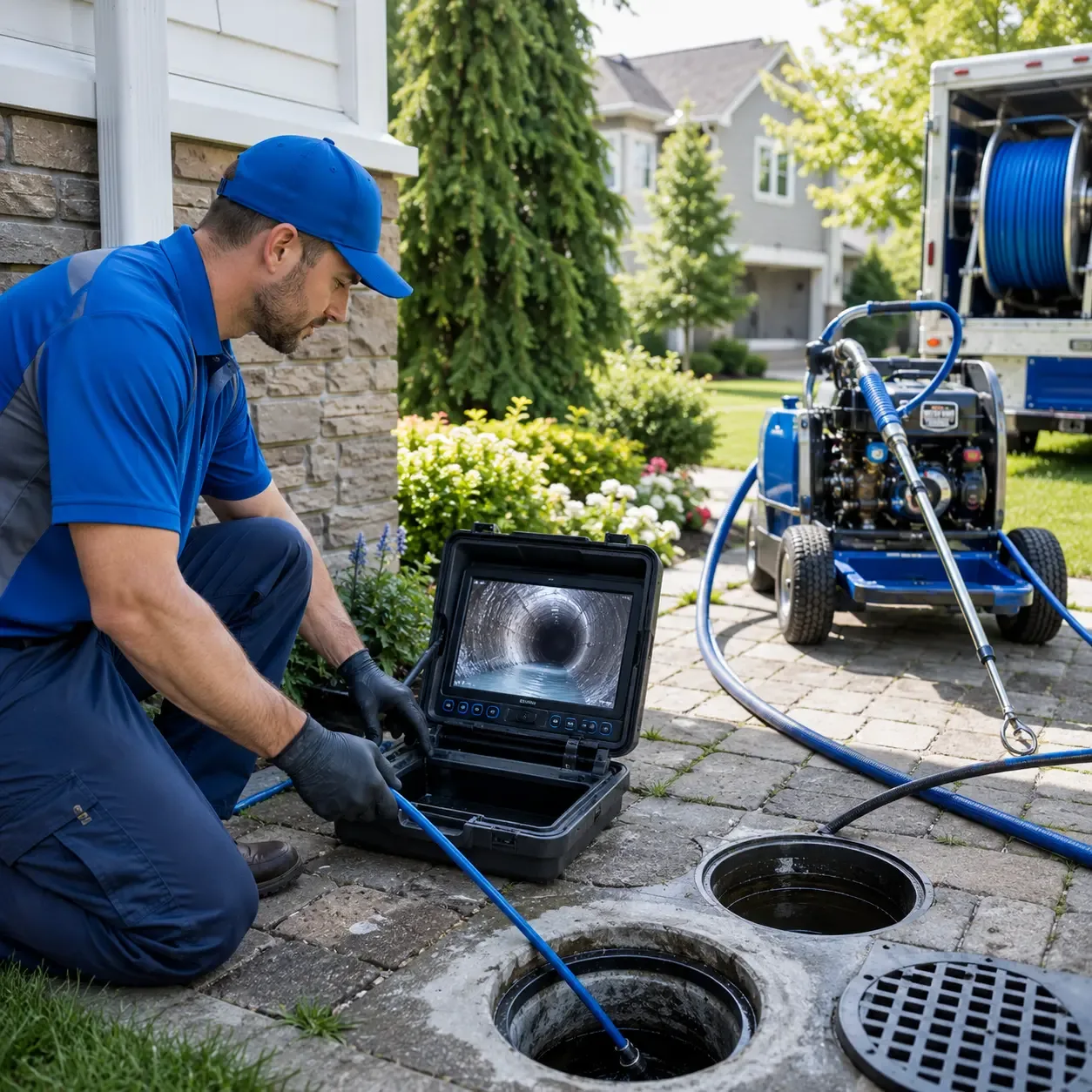 Outdoor drain cleaning professionals serving Heidrick, KY